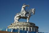 A memorial to Genghis Kahn, under construction